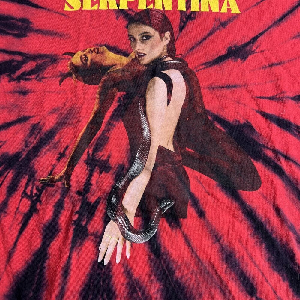 The New Album From Banks Serpentina Red Tie Dye T-Shirts Short Sleeve Size XL - Picture 4 of 8